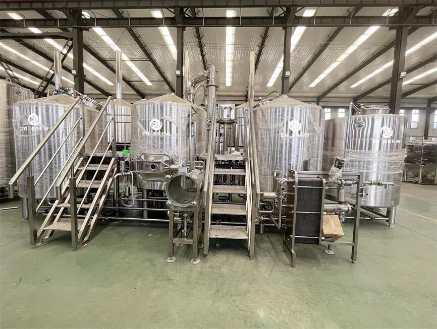 1000l 4 vessels beer brewing equipment system