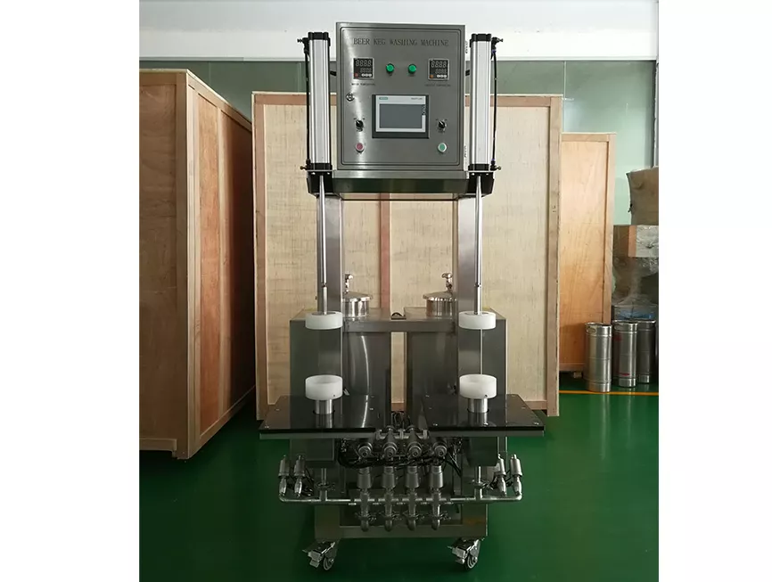 Double Stations Beer Keg Washing Machine