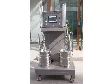 Two Stations Beer Keg Filling Machine with Flow Meter