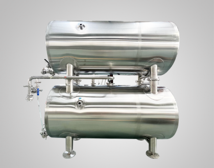 Horizontal sake tank