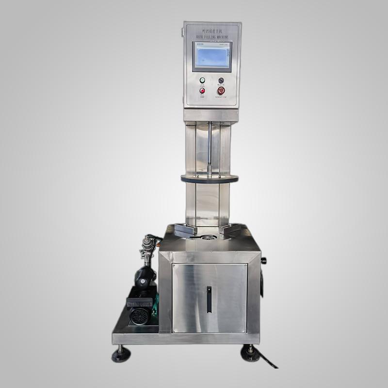 Single-head beer keg filling machine