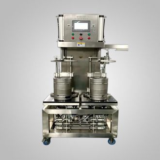 Double-head beer keg filling machine