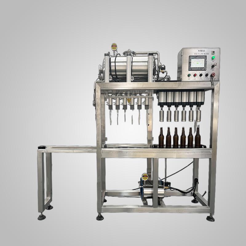 Semi-automatic 6-6 Glass Bottle Filling Machine