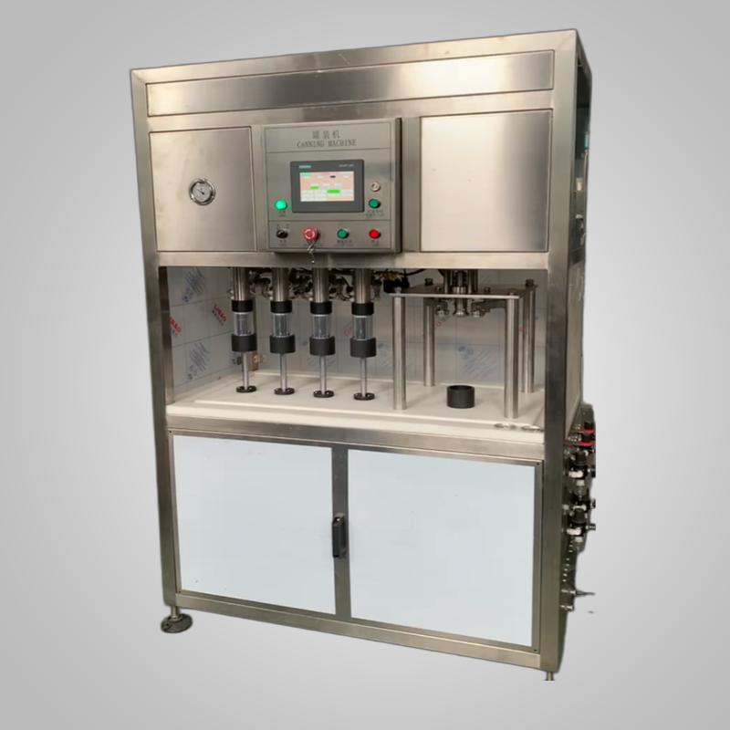 Semi-automatic 4-1 Can Filling Machine