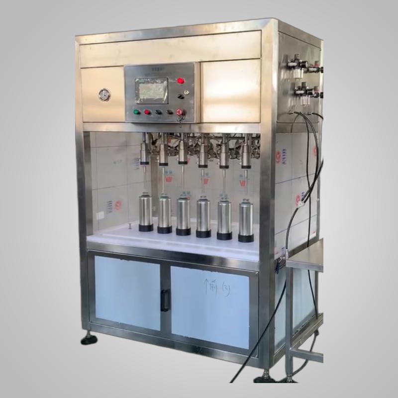 Semi-automatic 6-head Can Filling Machine