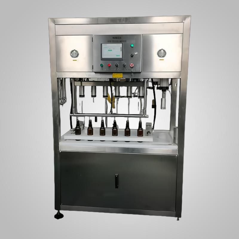 Semi-automatic 6-1 Glass Bottle Filling Machine