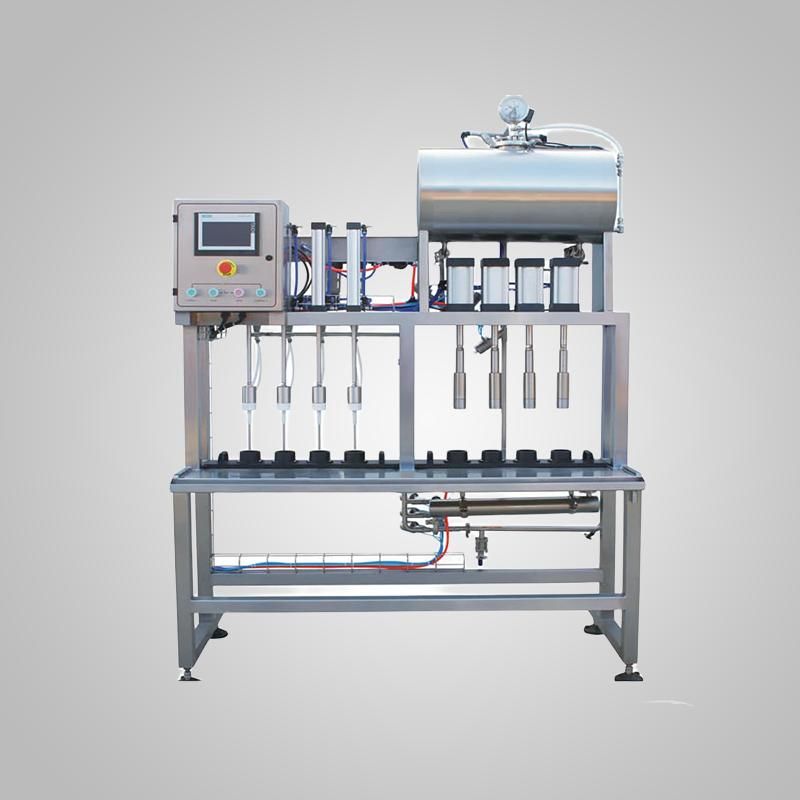 Semi-automatic 4-4 Glass Bottle Filling Machine