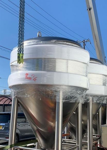 Japan Brewery : 3×1000L Fermenters for KURASHIKI BREWING COMPANY