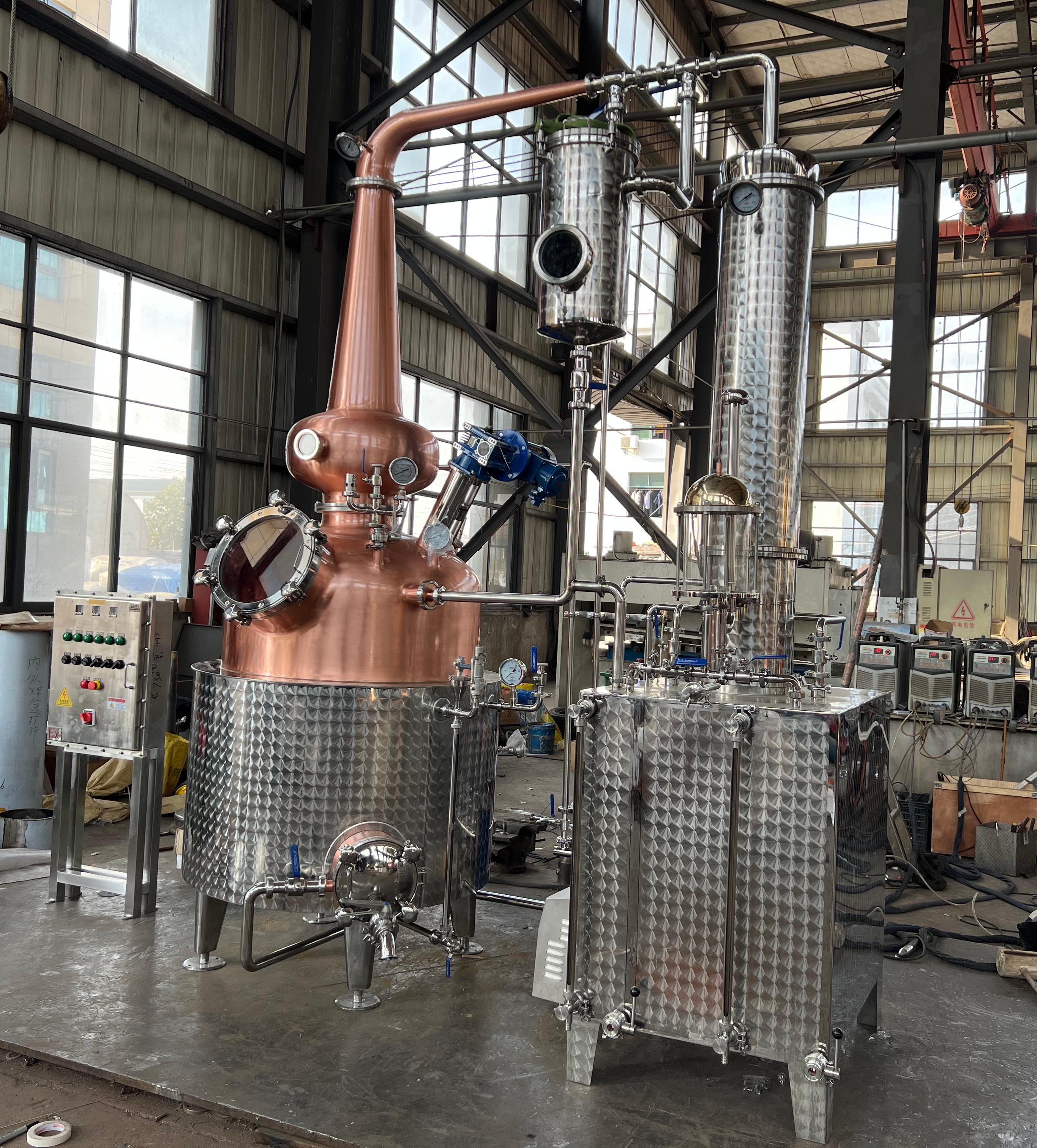 500L Copper Pot Still Whiskey Spirit Distiller 500L Copper Pot Still Whiskey Spirit Distiller