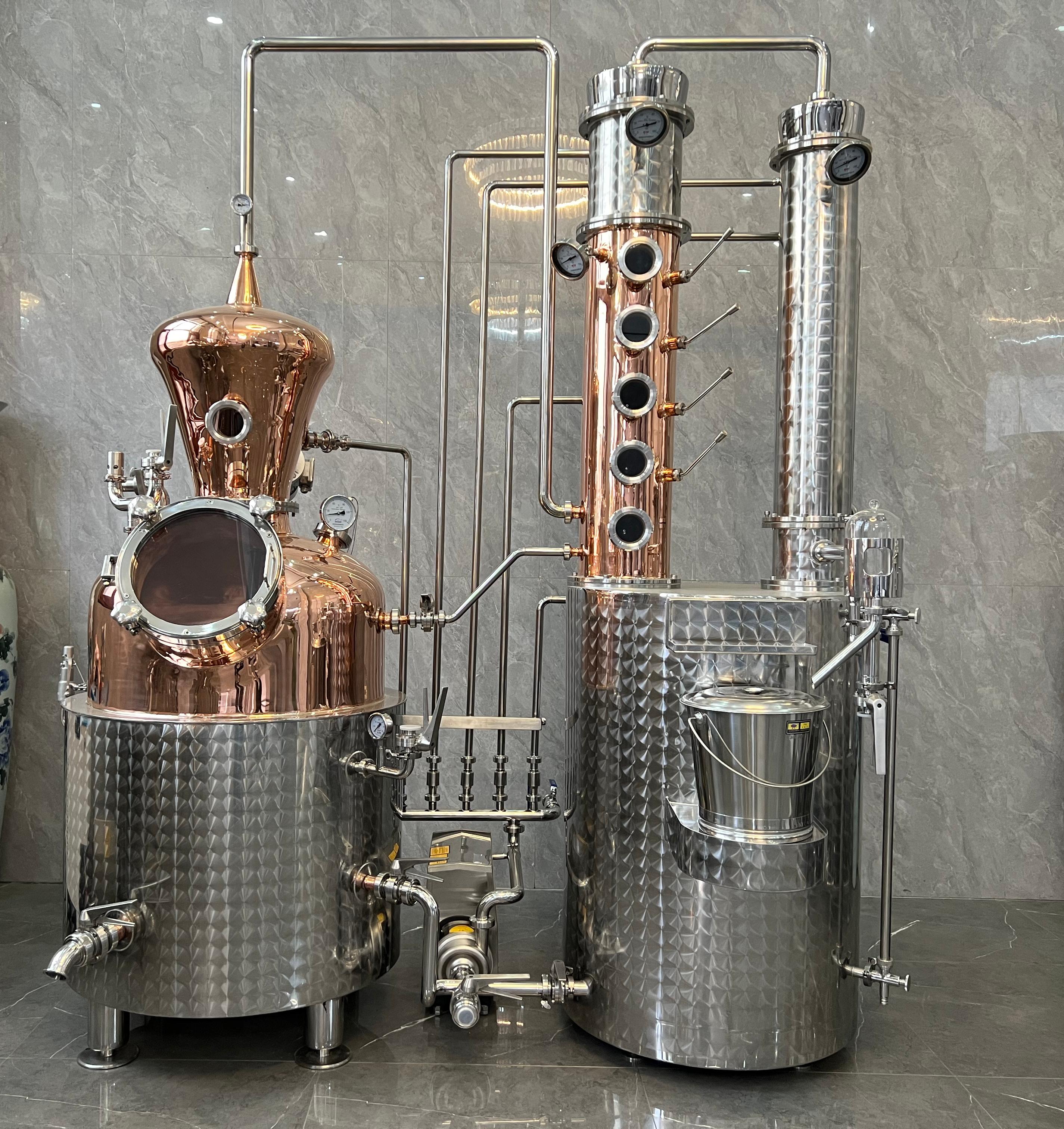 300L Pot and Column Still Whiskey Distiller 300L Pot and Column Still Whiskey Distiller