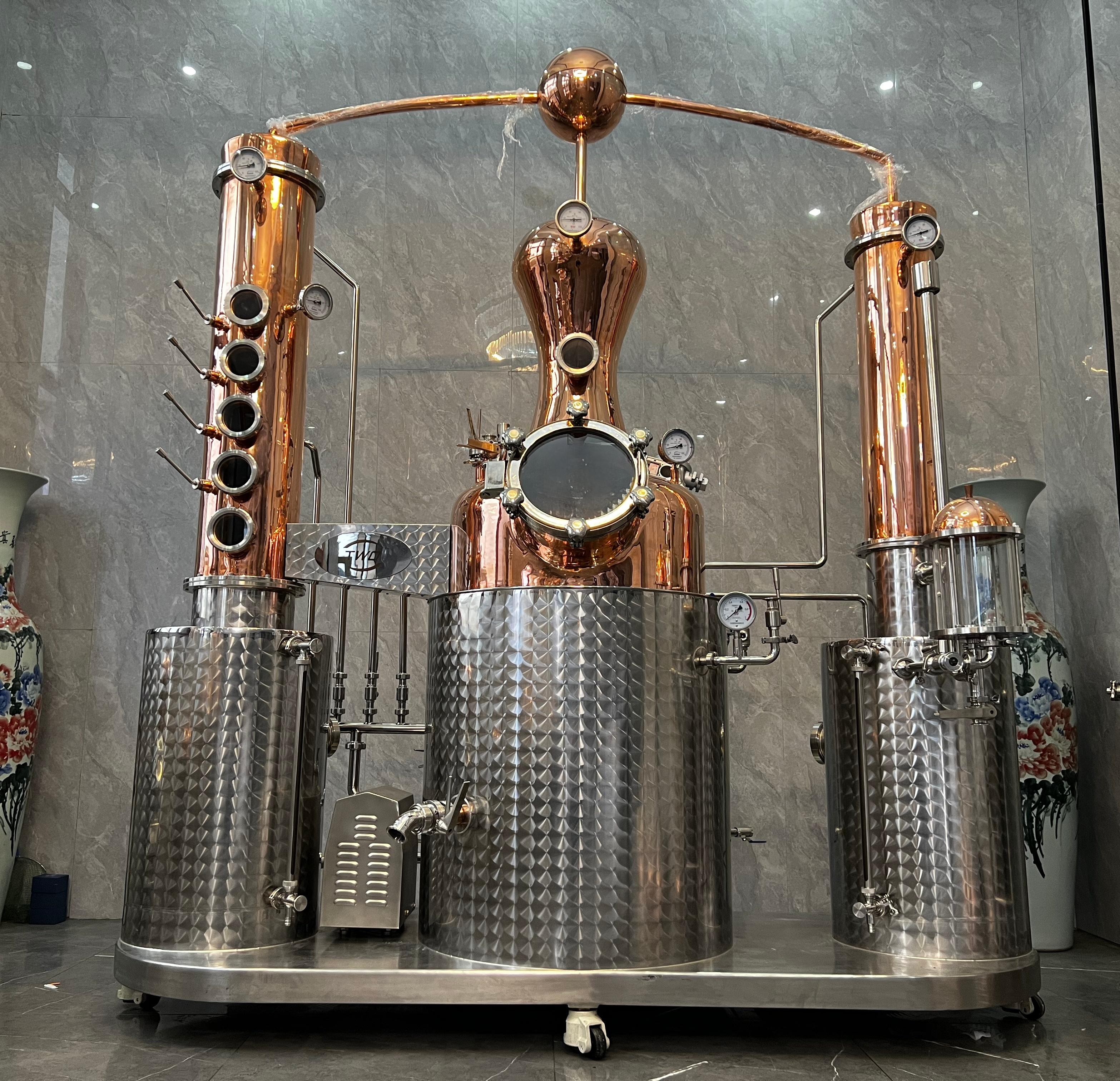 300L Hybrid Pot Column Whiskey Distiller 300L Hybrid Pot Column Whiskey Distiller
