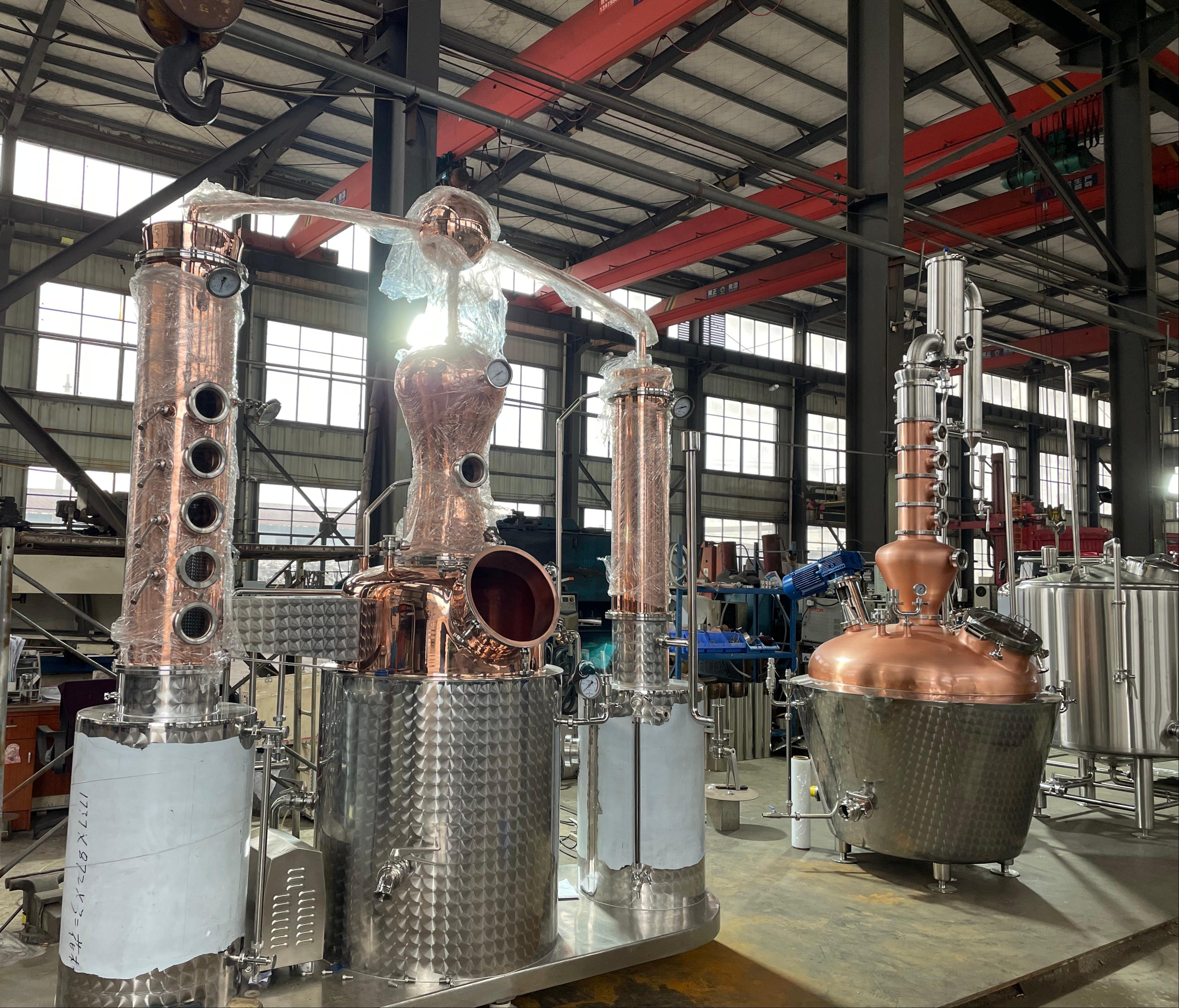 1000L Pot and Column Still Whiskey Distiller 1000L Pot and Column Still Whiskey Distiller