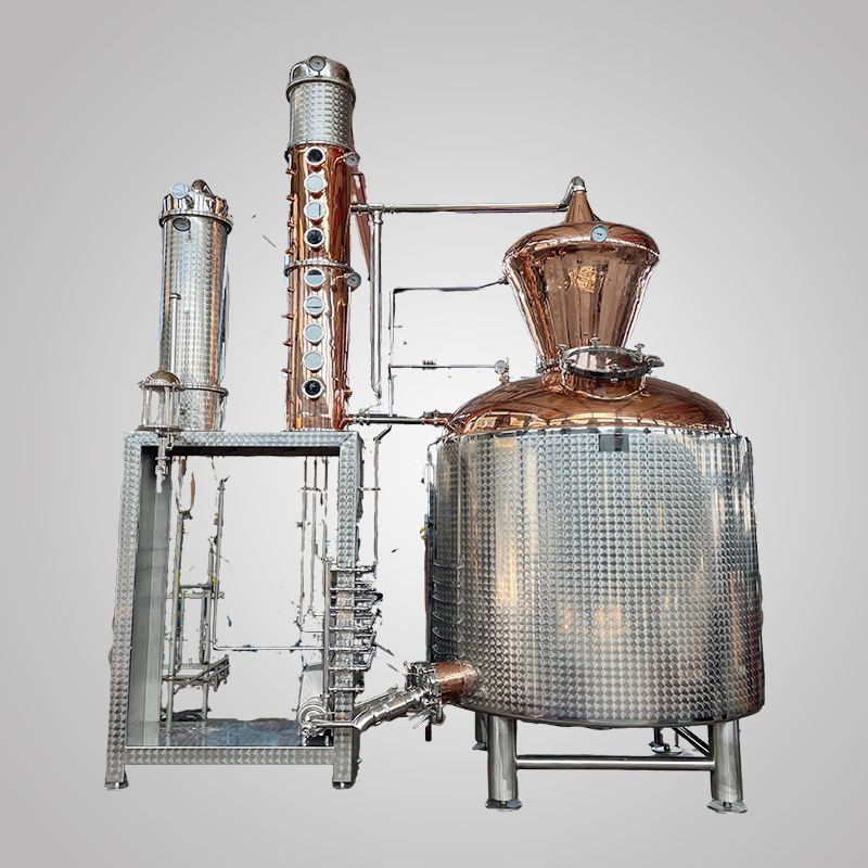 1500L Pot and Column Still Whiskey Distiller