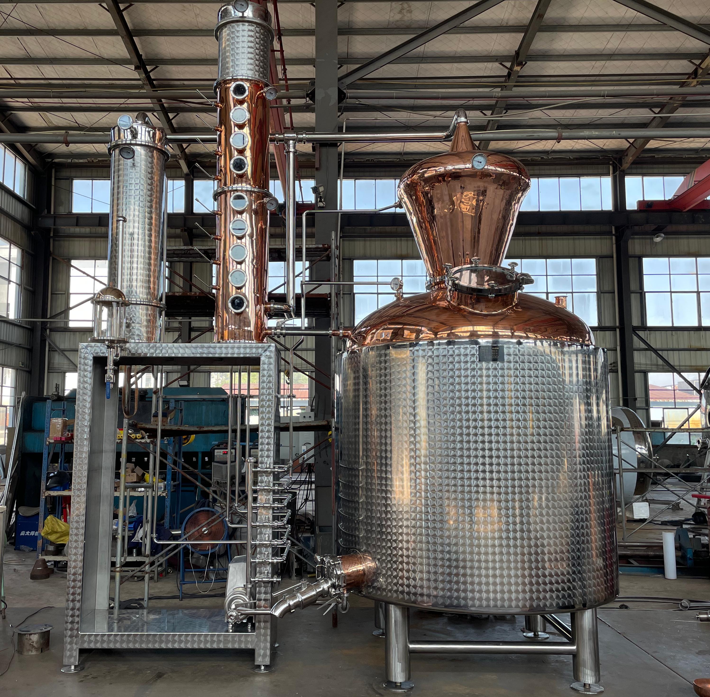 1500L Pot and Column Still Whiskey Distiller 1500L Pot and Column Still Whiskey Distiller