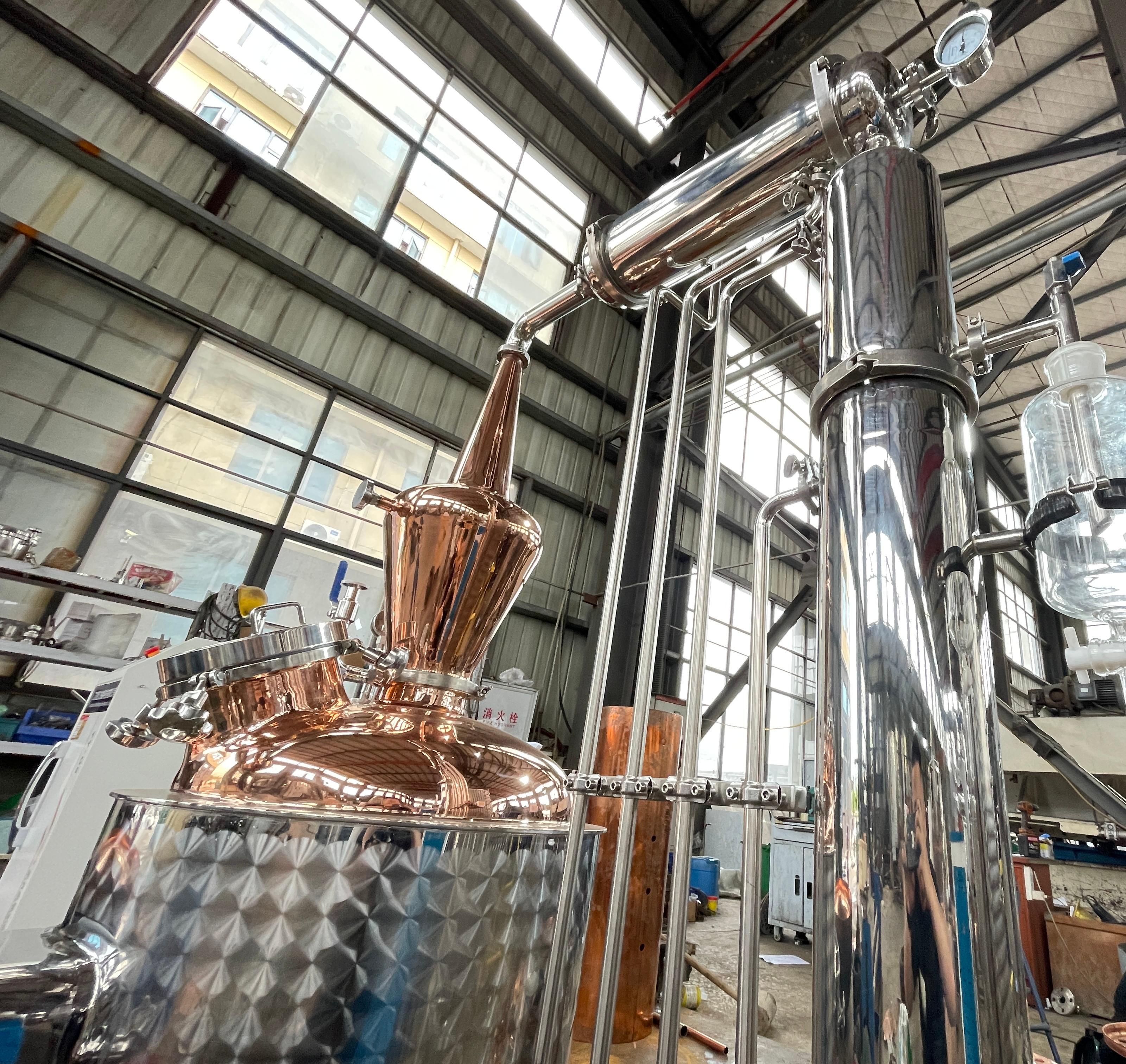 100L Copper Essential Oil & Hydrosol Distiller 100L Copper Essential Oil & Hydrosol Distiller