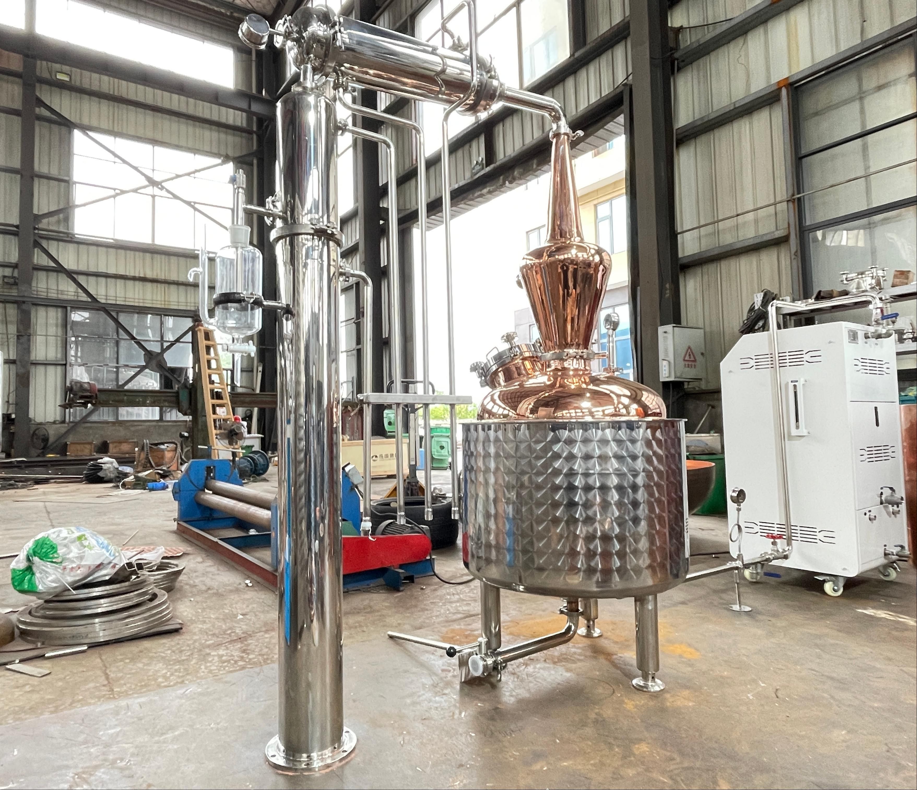 100L Copper Essential Oil & Hydrosol Distiller 100L Copper Essential Oil & Hydrosol Distiller