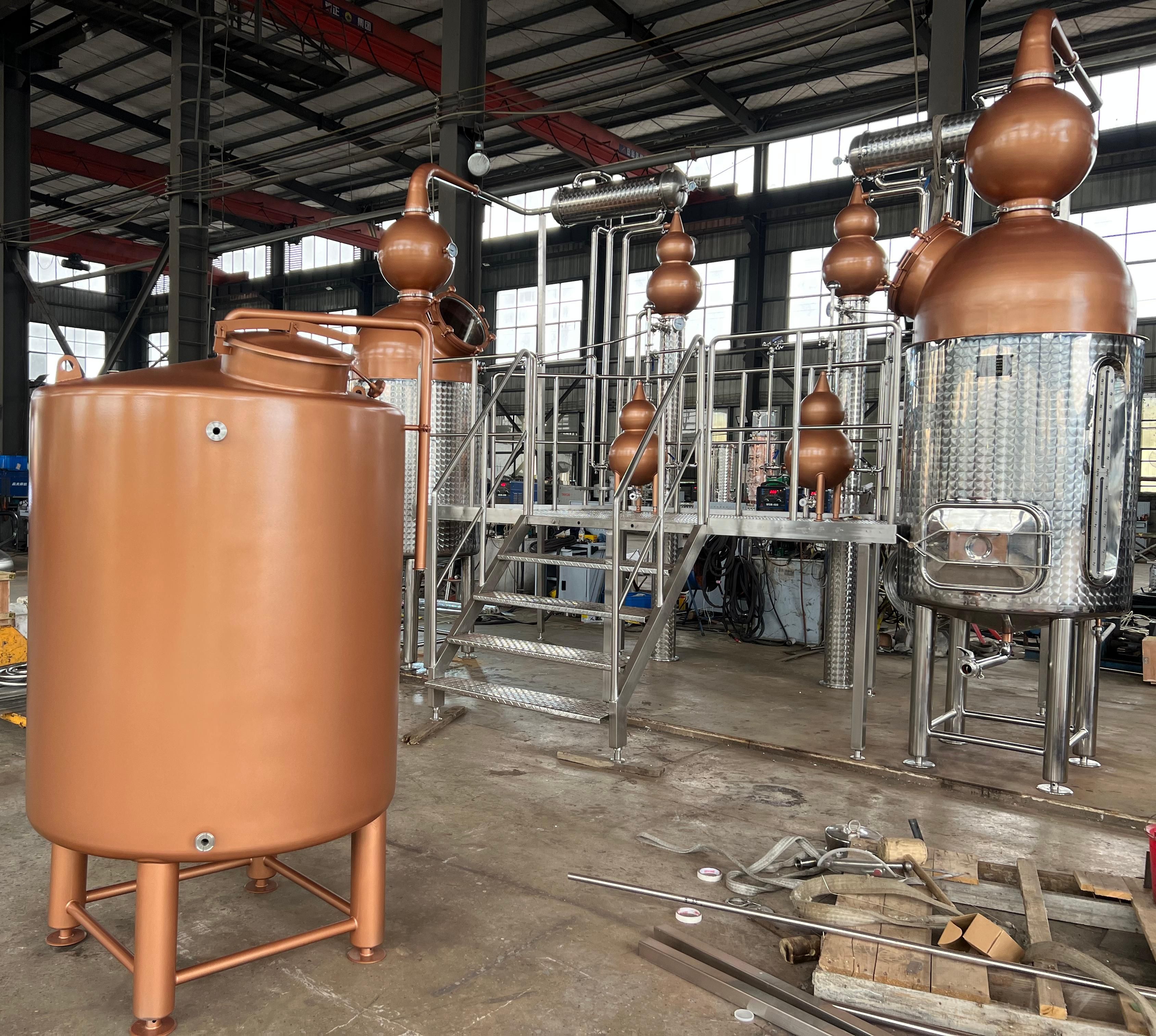 2000L Copper Essential Oil & Hydrosol Distiller 2000L Copper Essential Oil & Hydrosol Distiller